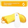 K KomForme Girls Boys Rain Boots Waterproof with Easy on Handles for Toddler/Little Kid/Big Kid(Yellow)