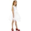 K KomForme Girl’s Dress Shoes Mary Jane Glitter 1.5 in Low Heel Wedding Party Princess Shoes for Toddler/Little/Big Kids(Red)