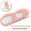 K KomForme Girls Glitter Snow Boots Kids Bungee Lacing Warm Faux Fur-Lined Anti-Slip Outdoor Winter Shoes Toddler/Little Kid/Big Kid(Pink)