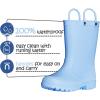 K KomForme Kids Girls & Boys Rain Boots with Easy-on Handles Waterproof Outdoors(Blue)