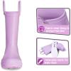 K KomForme Kids Girls & Boys Rain Boots with Easy-on Handles Waterproof Outdoors(Lilac)
