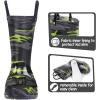 K KomForme Kids Rain Boots, Waterproof Light up Boots with Easy-on Handles(Camouflage)