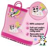 K KomForme Kids Rain Boots Waterproof Printed Rubber boots with Handles(Pink Panda)