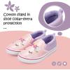 K KomForme Kids Shoes Toddlers Canvas Sneakers Slip on Walking Tennis Shoes for Boys Girls(Toddler/Little Kids/Big Kids)(A-pink Unicorn)