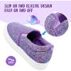 K KomForme Kids Shoes Toddlers Canvas Sneakers Slip on Walking Tennis Shoes for Boys Girls(Toddler/Little Kids/Big Kids)(Purple Glitter)