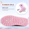 K KomForme Kids Snow Boots for Boys Girls Toddler Winter Outdoor Boots Waterproof with Fur Lined (Toddler/Little Kid/Big Kid)(Pearl Pink)