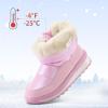 K KomForme Kids Snow Boots for Boys Girls Toddler Winter Outdoor Boots Waterproof with Fur Lined (Toddler/Little Kid/Big Kid)(Pearl Pink)