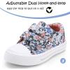 K KomForme Sneakers for Boys and Girls,Toddler Kids Soft Walking Shoes(A-flower)