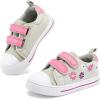 K KomForme Sneakers for Boys and Girls,Toddler Kids Soft Walking Shoes(Flower2)