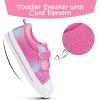K KomForme Sneakers for Boys and Girls,Toddler Kids Soft Walking Shoes(Pink Gradient)