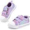 K KomForme Sneakers for Boys and Girls,Toddler Kids Soft Walking Shoes(Purple)