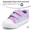 K KomForme Sneakers for Boys and Girls,Toddler Kids Soft Walking Shoes(Purple)