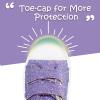 K KomForme Sneakers for Boys and Girls,Toddler Kids Soft Walking Shoes(Purple Glitter)
