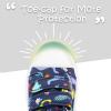 K KomForme Toddler Boys & Girls Shoes Kids Canvas Sneakers with Cartoon Dual Hook and Loops(Navy Dinosaur)
