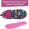 K KomForme Toddler Girls Boys Shoes Little Kids Slip on Canvas Sneakers for Running/Walking(Navy Dinosaur)