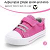 K KomForme Toddler Shoes Boys Girls Canvas Sneakers Size 4-13(A-pink)