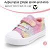 K KomForme Toddler Shoes Boys Girls Canvas Sneakers Size 4-13(Gradient Glitter)