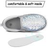 K KomForme Toddler Slip on Sneakers Girls Sparkle Sequins Canvas Walking Shoes(Sliver)