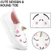 K KomForme Toddler Sneakers for Girls Boys Slip On Canvas Walking Shoes(A-unicorn 3d)