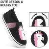 K KomForme Toddler Sneakers for Girls Boys Slip On Canvas Walking Shoes(Black With Pink)