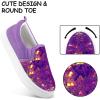 K KomForme Toddler Sneakers for Girls Boys Slip On Canvas Walking Shoes(Purple Sequin)