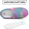 K KomForme Toddler Sneakers for Girls Boys Slip On Canvas Walking Shoes(Tie-dye)