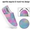 K KomForme Toddler Sneakers for Girls Boys Slip On Canvas Walking Shoes(Tie-dye)