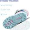 K KomForme Waterproof Girls Snow Boots with Faux Fur Lining, Warm Winter Shoes for Kids (Toddler/Little Kid/Big Kid)(Gradient Glitter)