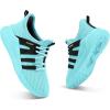 RUNSIDE Boys Girls Tennis Shoes Kids Lightweight Breathable Sneakers Lace-up Running Athletic Shoes for Toddler/Little Kid/Big Kid(Aqua)