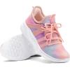 RUNSIDE Girls Tennis Shoes Lightweight Sports Kids Sneakers Lace-up for Running/Walking, Toddler/Little Kid/Big Kid(Gradient Pink)