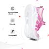 RUNSIDE Girls Tennis Shoes Lightweight Sports Kids Sneakers Lace-up for Running/Walking, Toddler/Little Kid/Big Kid(Rose)