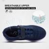 RUNSIDE Kids Shoes, Boys Girls Sneakers Lightweight Athletic Walking/Running Tennis Shoes(Toddler/Little Kid/Big Kid)(B-navy)