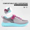 RUNSIDE Kids Shoes, Boys Girls Sneakers Lightweight Athletic Walking/Running Tennis Shoes(Toddler/Little Kid/Big Kid)(Grey)