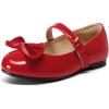 K KomForme Girl’s Ballet Flats Non-Slip Soft Mary Jane Walking Party Dress Shoes for Toddler/Little Kid/Big Kid(Red Patent)