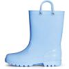 K KomForme Kids Girls & Boys Rain Boots with Easy-on Handles Waterproof Outdoors(Blue)