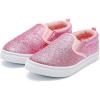 K KomForme Kids Shoes Toddlers Canvas Sneakers Slip on Walking Tennis Shoes for Boys Girls(Toddler/Little Kids/Big Kids)(A-pink)