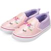 K KomForme Kids Shoes Toddlers Canvas Sneakers Slip on Walking Tennis Shoes for Boys Girls(Toddler/Little Kids/Big Kids)(A-pink Unicorn)