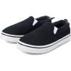 K KomForme Kids Shoes Toddlers Canvas Sneakers Slip on Walking Tennis Shoes for Boys Girls(Toddler/Little Kids/Big Kids)(Black)