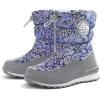 K KomForme Kids Snow Boots for Boys Girls Toddler Winter Outdoor Boots Waterproof with Fur Lined (Toddler/Little Kid/Big Kid)(Spider Print Blue)