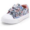 K KomForme Sneakers for Boys and Girls,Toddler Kids Soft Walking Shoes(A-flower)
