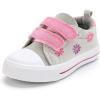 K KomForme Sneakers for Boys and Girls,Toddler Kids Soft Walking Shoes(Flower2)