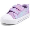 K KomForme Sneakers for Boys and Girls,Toddler Kids Soft Walking Shoes(Purple)
