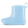 K KomForme Toddler Rain Boots Baby Easy-on Rain Shoes for Boys and Girls Waterproof Lightweight Outdoor(Blue)