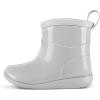 K KomForme Toddler Rain Boots Baby Easy-on Rain Shoes for Boys and Girls Waterproof Lightweight Outdoor(Grey)