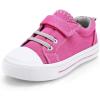 K KomForme Toddler Shoes Boys Girls Canvas Sneakers Size 4-13(A-pink)