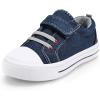 K KomForme Toddler Shoes Boys Girls Canvas Sneakers Size 4-13(B-light Denim)