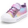 K KomForme Toddler Shoes Boys Girls Canvas Sneakers Size 4-13(Main Pink)