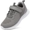 RUNSIDE Kids Shoes, Boys Girls Sneakers Lightweight Athletic Walking/Running Tennis Shoes(Toddler/Little Kid/Big Kid)(Dark Grey)