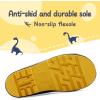 mysoft Kids Rain Boots for Girls Boys Toddler Waterproof Rubber Cute Printed with Easy-On Handles(Dinosaurs Park)