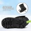 K KomForme Kids Snow Boots Fur Lined Warm Water-resistant Anti-Slip Winter Boots for Toddler/Little Kid/Big Kid(Dinosaur)